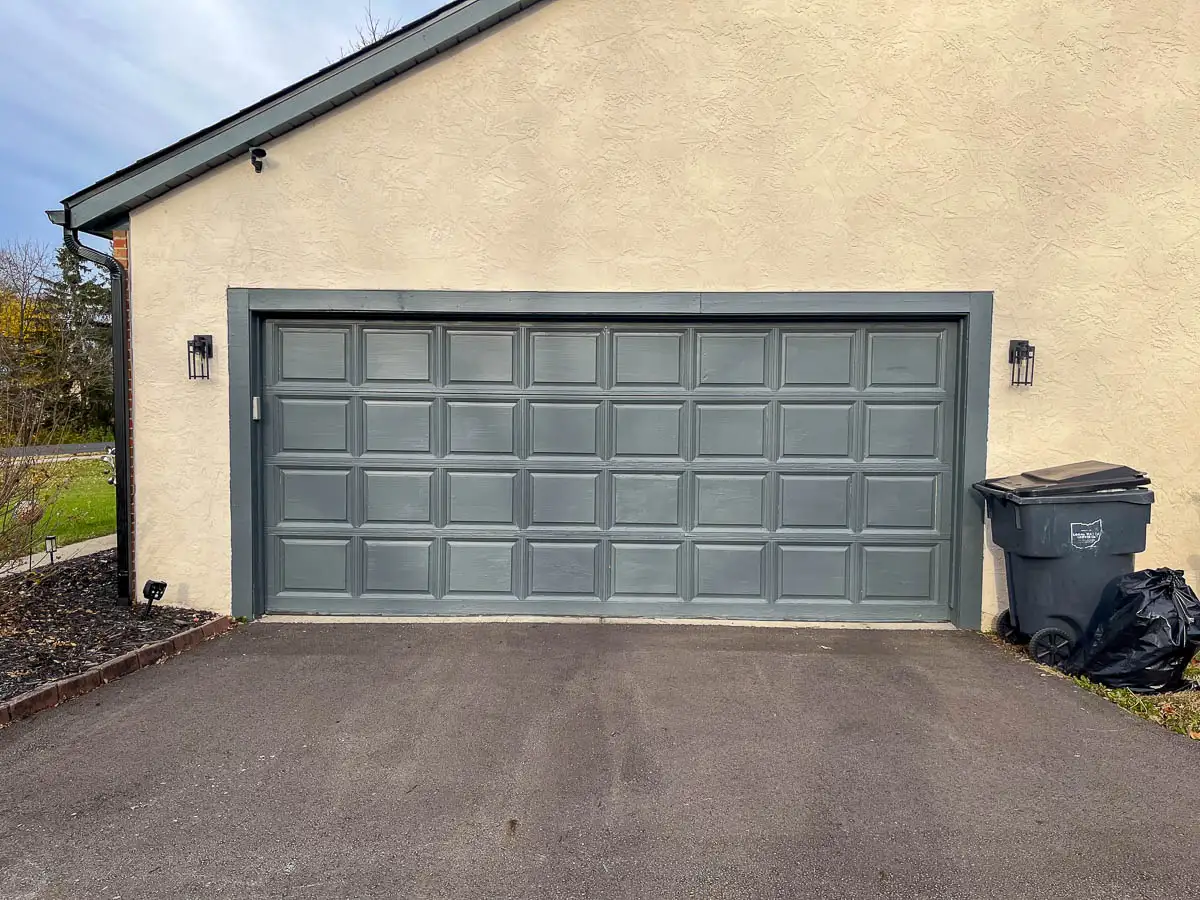 A1 garage door before and after before
