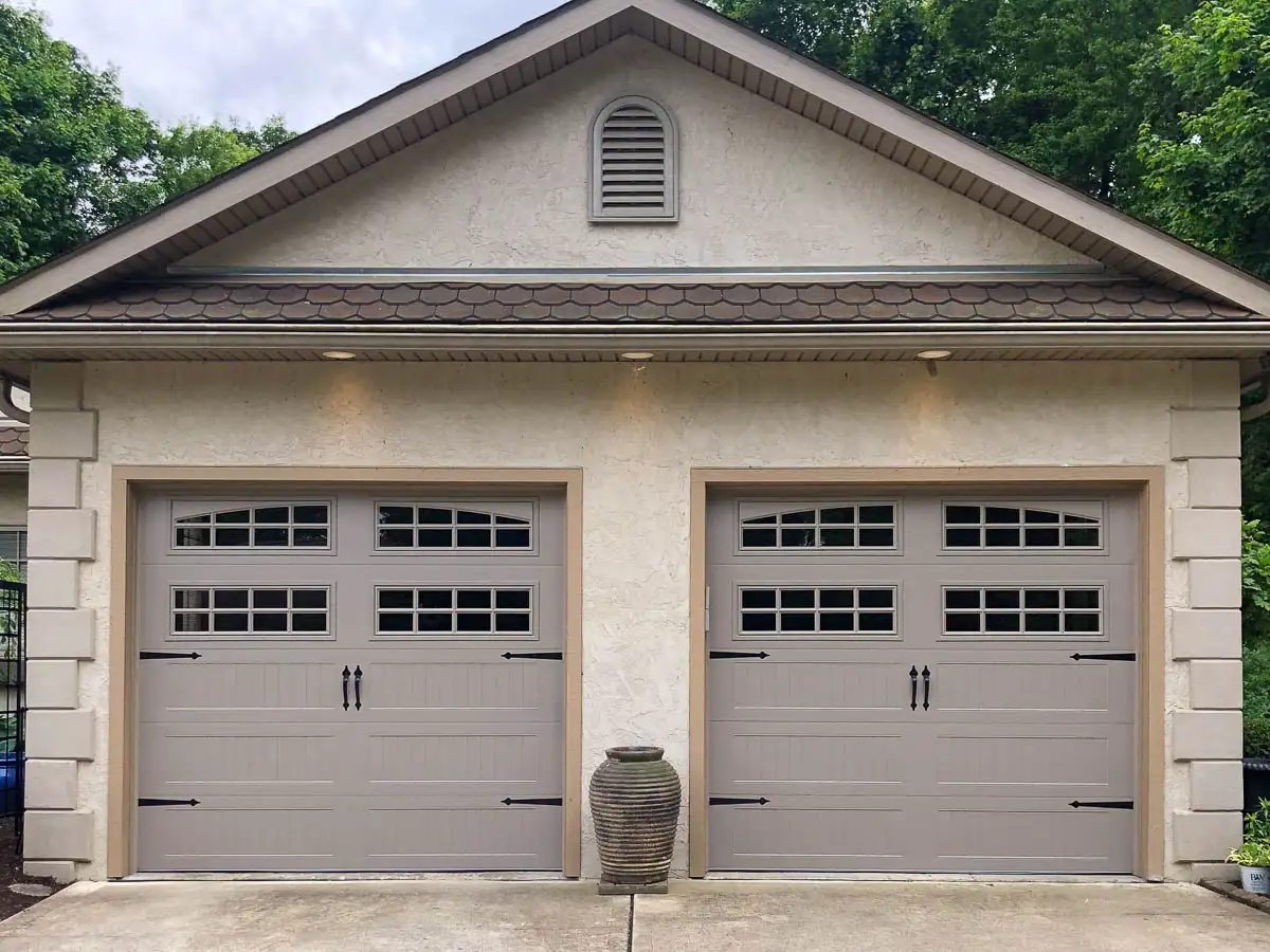 A1 garage door before and after after